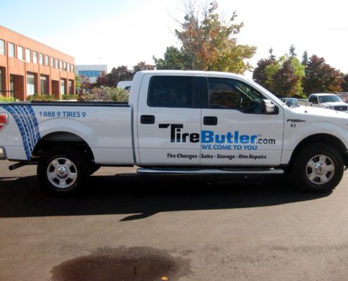 Truck Auto Wrap for Tire Butler