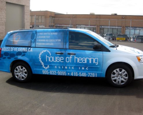 Mini Van Auto Wrap for House of Hearing Clinic