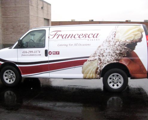 Auto Van Wrap for Francesca Bakery